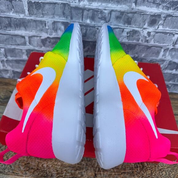 Nike Roshe One Triple White Tie Dye Custom 511881-112 Mens Size 11 New - Picture 7 of 10